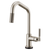 Brizo 64063LF Litze Smarttouch Pull-Down Kitchen Faucet With Angled Spout and Knurled Handle