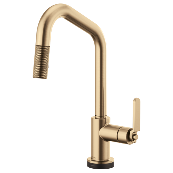 Brizo 64064LF Litze Smarttouch Pull-Down Kitchen Faucet With Angled Spout and Industrial Handle