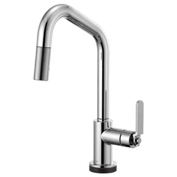 Brizo 64064LF Litze Smarttouch Pull-Down Kitchen Faucet With Angled Spout and Industrial Handle