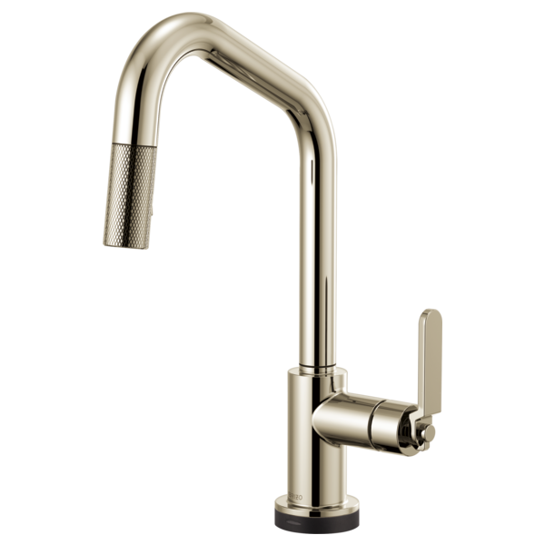 Brizo 64064LF Litze Smarttouch Pull-Down Kitchen Faucet With Angled Spout and Industrial Handle