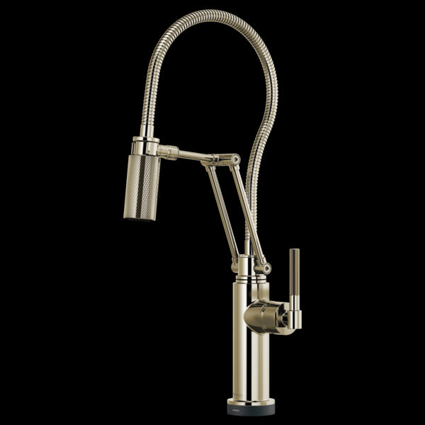 Brizo 64143LF Litze Smarttouch Articulating Kitchen Faucet With Finished Hose