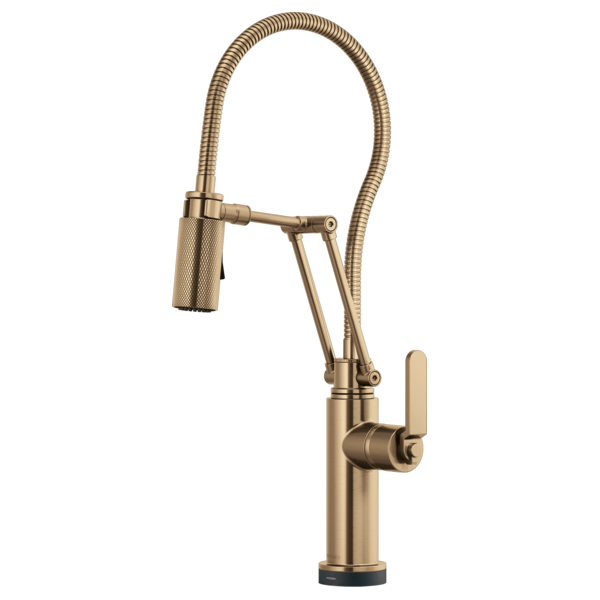 Brizo 64144LF Litze Smarttouch Articulating Kitchen Faucet With Finished Hose