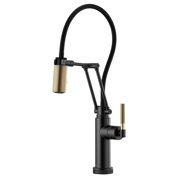 Brizo 64243LF Litze Smarttouch Articulating Kitchen Faucet With Knurled Handle - Parent