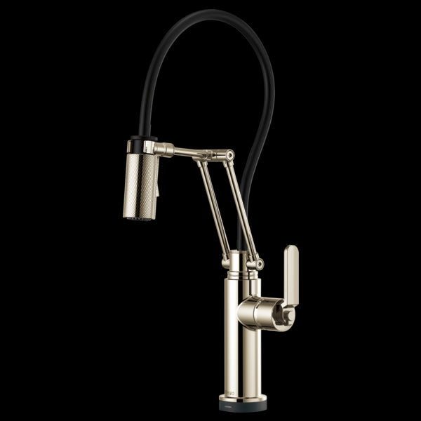 Brizo 64244LF Litze Smarttouch Articulating Kitchen Faucet With Industrial Handle