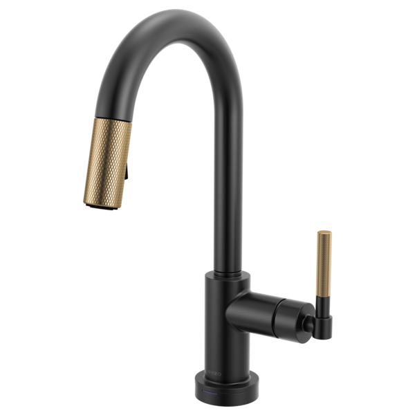 Brizo 64943LF Litze Smarttouch Pull-Down Prep Faucet With Arc Spout - Knurled Handle - Parent