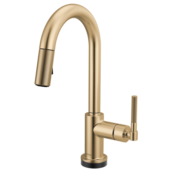 Brizo 64943LF Litze Smarttouch Pull-Down Prep Faucet With Arc Spout - Knurled Handle