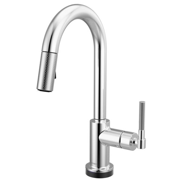 Brizo 64943LF Litze Smarttouch Pull-Down Prep Faucet With Arc Spout - Knurled Handle