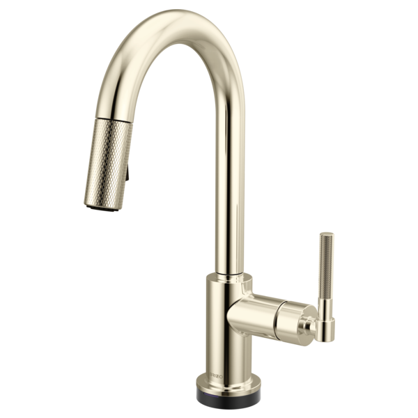 Brizo 64943LF Litze Smarttouch Pull-Down Prep Faucet With Arc Spout - Knurled Handle