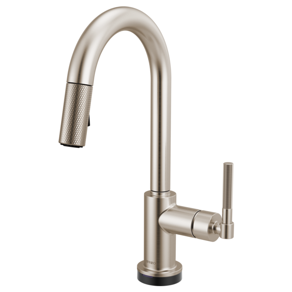 Brizo 64943LF Litze Smarttouch Pull-Down Prep Faucet With Arc Spout - Knurled Handle