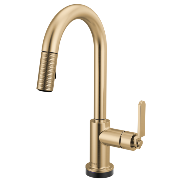 Brizo 64944LF Litze Smarttouch Pull-Down Prep Faucet With Arc Spout - Industrial Handle