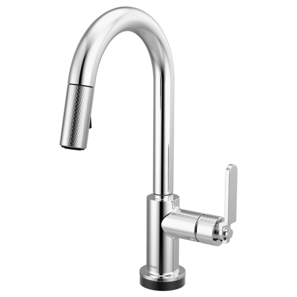 Brizo 64944LF Litze Smarttouch Pull-Down Prep Faucet With Arc Spout - Industrial Handle