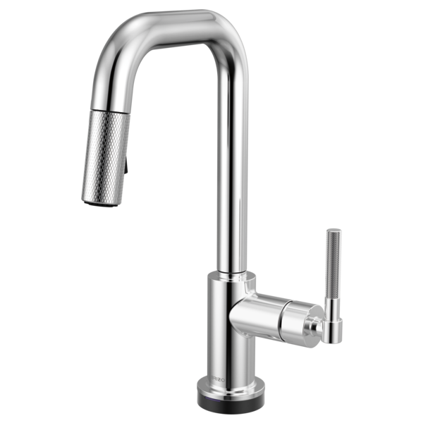 Brizo 64953LF Litze Smarttouch Pull-Down Prep Faucet With Square Spout - Knurled Handle