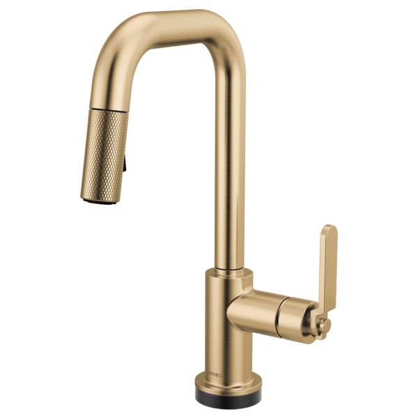 Brizo 64954LF Litze Smarttouch Pull-Down Prep Faucet With Square Spout - Industrial Handle