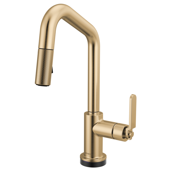Brizo 64964LF Litze Smarttouch Pull-Down Prep Faucet With Angle Spout - Industrial Handle