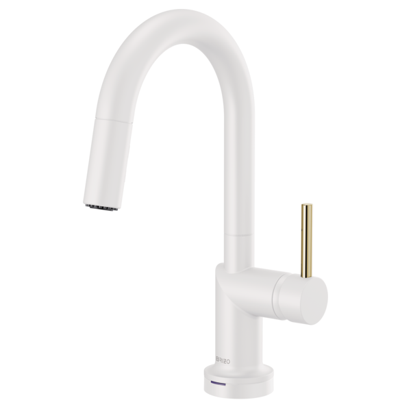 Brizo 64975LF-MWLHP Jason wu for smarttouch pull-down prep kitchen faucet with arc spout - less handle