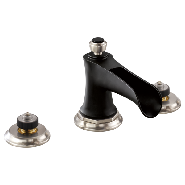 Brizo 65361LF-LHP-ECO Rook Widespread Lavatory Faucet With Channel Spout - Less Handles 1.2 Gpm