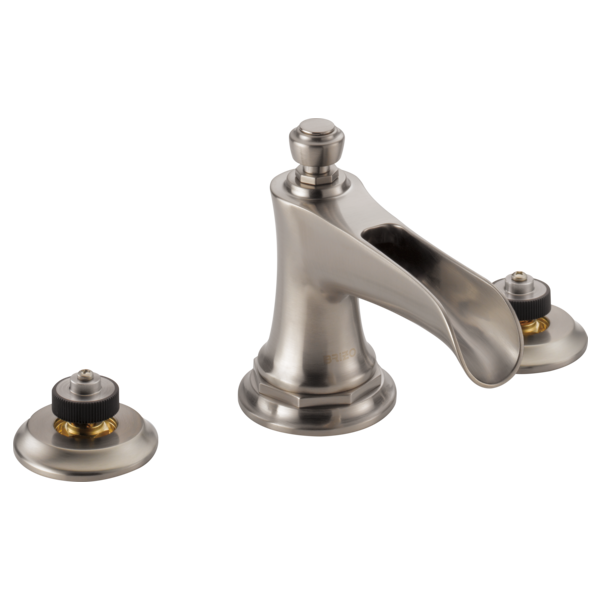 Brizo 65361LF-LHP-ECO Rook Widespread Lavatory Faucet With Channel Spout - Less Handles 1.2 Gpm