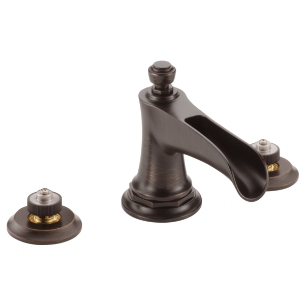 Brizo 65361LF-LHP-ECO Rook Widespread Lavatory Faucet With Channel Spout - Less Handles 1.2 Gpm