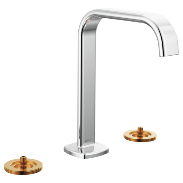 Brizo 65368LF-LHP-ECO Allaria Widespread Lavatory Faucet With Square Spout - Less Handles