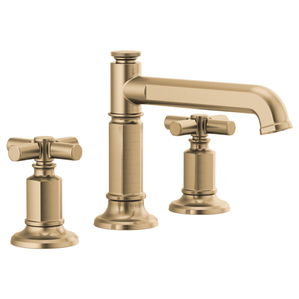 Brizo 65377LF-LHP-ECO Invari Widespread Lavatory Faucet With Column Spout - Less Handles 1.2 Gpm - Parent