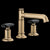 Brizo 65377LF-LHP Invari Widespread Lavatory Faucet With Column Spout - Less Handles 1.5 Gpm