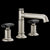 Brizo 65377LF-LHP Invari Widespread Lavatory Faucet With Column Spout - Less Handles 1.5 Gpm