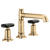 Brizo 65377LF-LHP-ECO Invari Widespread Lavatory Faucet With Column Spout - Less Handles 1.2 Gpm