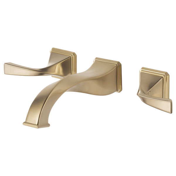 Brizo 65830LF-ECO Virage Two-Handle Wall Mount Lavatory Faucet 1.2 Gpm