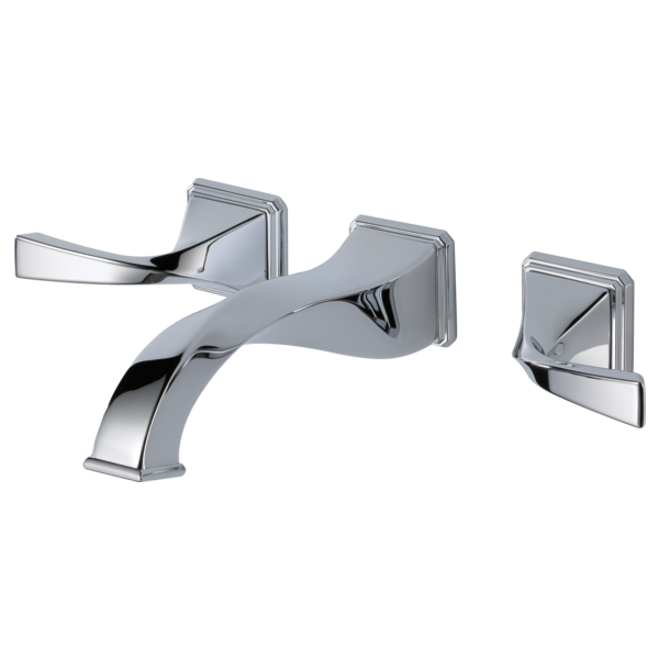Brizo 65830LF-ECO Virage Two-Handle Wall Mount Lavatory Faucet 1.2 Gpm