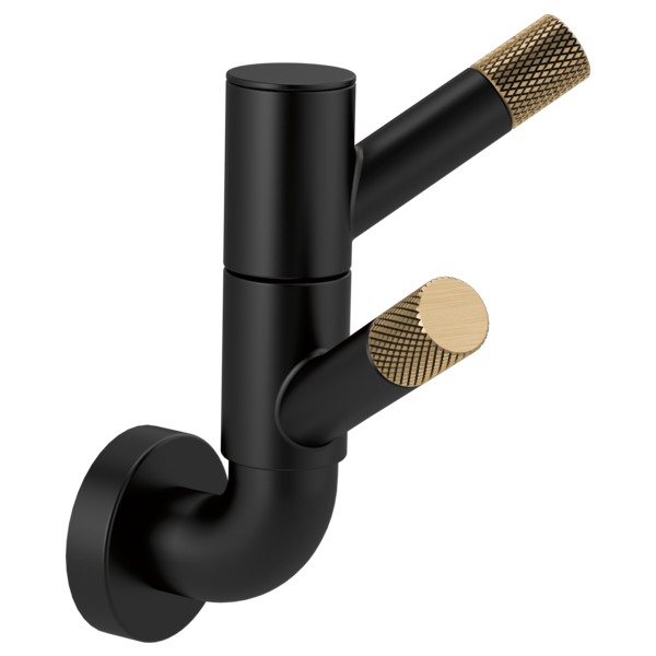 Brizo 693537 Litze Rotating Double Robe Hook With Knurling - Parent