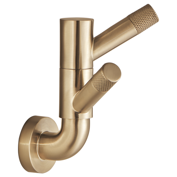 Brizo 693537 Litze Rotating Double Robe Hook With Knurling