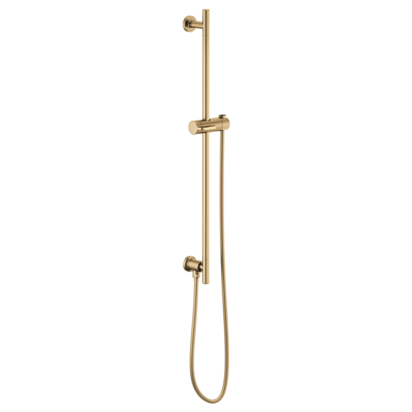 Brizo 74792 Essential Shower Linear Round Slide Bar With Hose