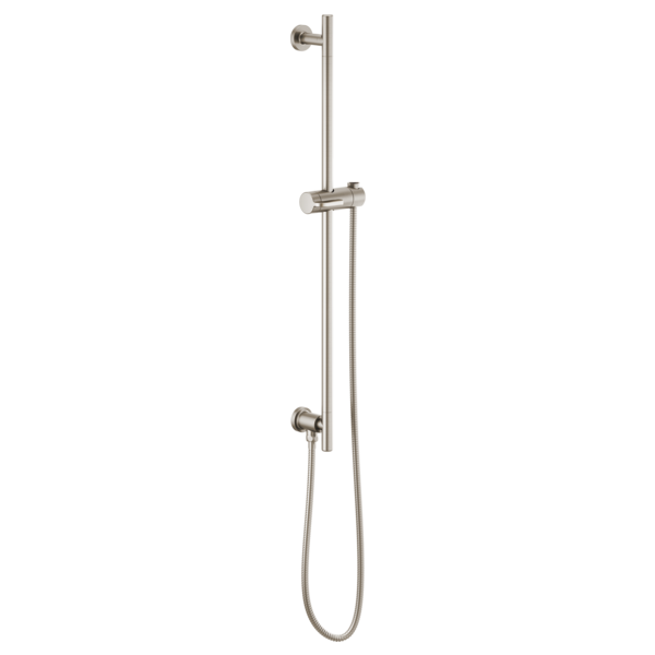 Brizo 74792 Essential Shower Linear Round Slide Bar With Hose