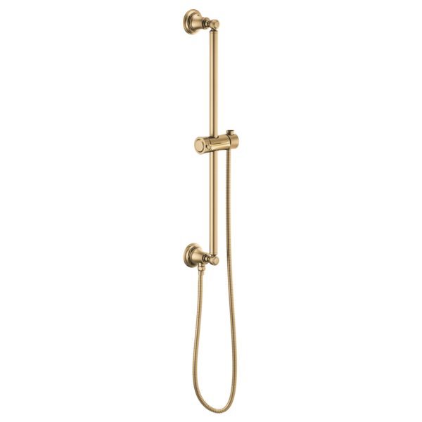 Brizo 74795 Essential Shower Classic Round Slide Bar With Hose