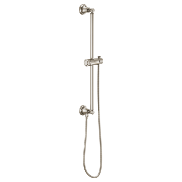 Brizo 74795 Essential Shower Classic Round Slide Bar With Hose