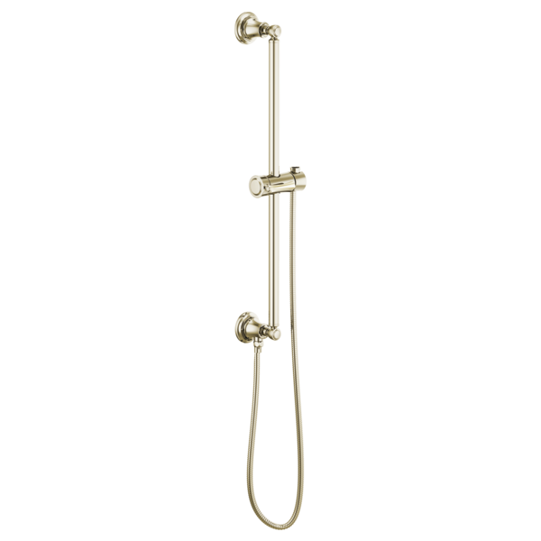 Brizo 74795 Essential Shower Classic Round Slide Bar With Hose