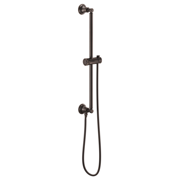 Brizo 74795 Essential Shower Classic Round Slide Bar With Hose