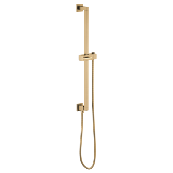 Brizo 74799 Essential Shower Linear Square Slide Bar With Hose