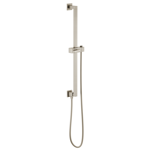 Brizo 74799 Essential Shower Linear Square Slide Bar With Hose