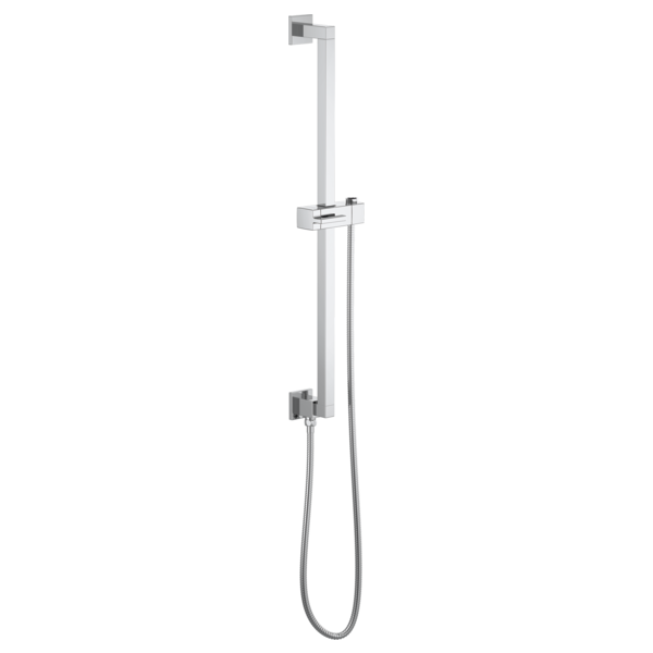 Brizo 74799 Essential Shower Linear Square Slide Bar With Hose
