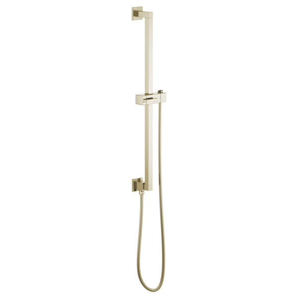 Brizo 74799 Essential Shower Linear Square Slide Bar With Hose