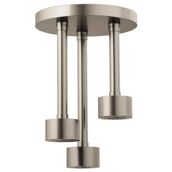 Brizo 81335 Essential Shower Linear Round Single-Function H2O Kinetic Pendant Raincan Shower Head