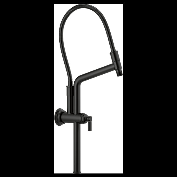 Brizo 81376 Essential Shower 10 7/16" Classic Slide Bar Shower Arm and Flange