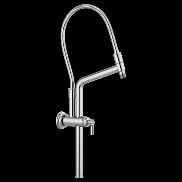 Brizo 81376 Essential Shower 10 7/16" Classic Slide Bar Shower Arm and Flange