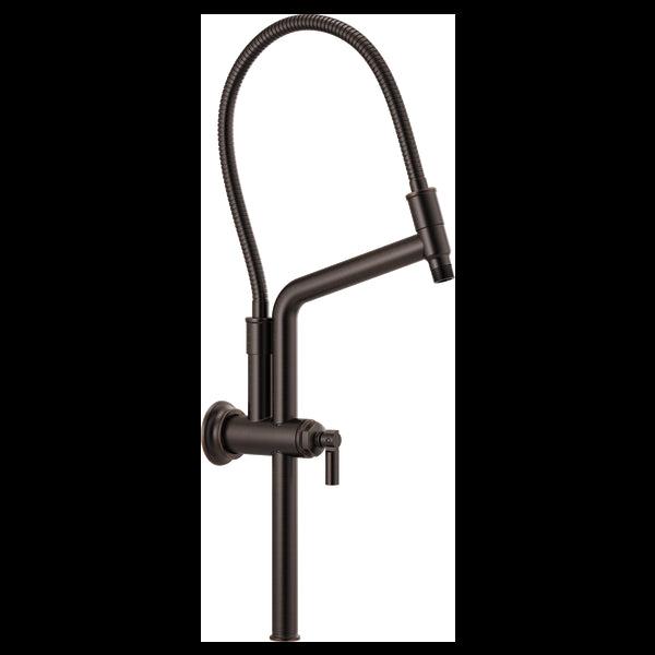 Brizo 81376 Essential Shower 10 7/16" Classic Slide Bar Shower Arm and Flange