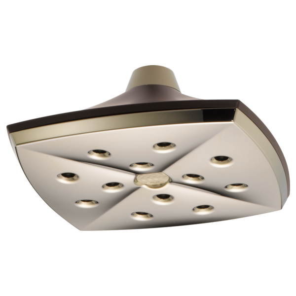 Brizo 81385-2.5 Charlotte H2O Kinetic Square Raincan Showerhead