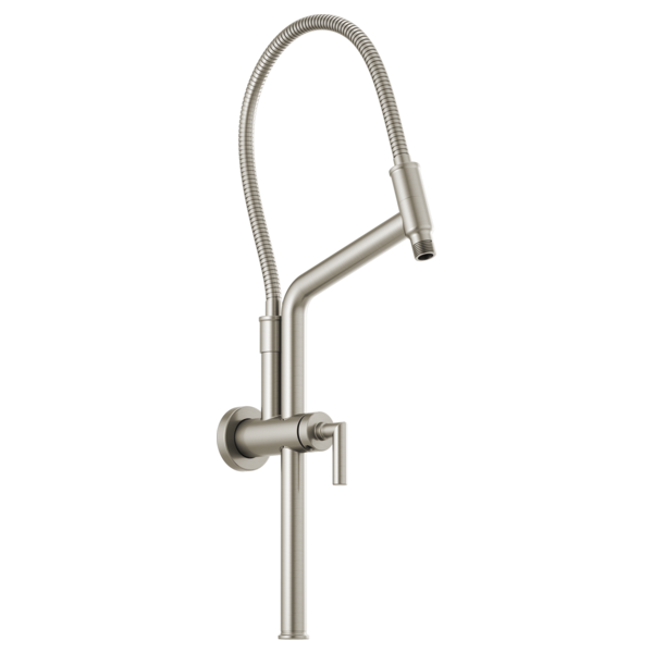 Brizo 81892 Essential Shower 10 7/16" Linear Round Slide Bar Shower Arm and Flange