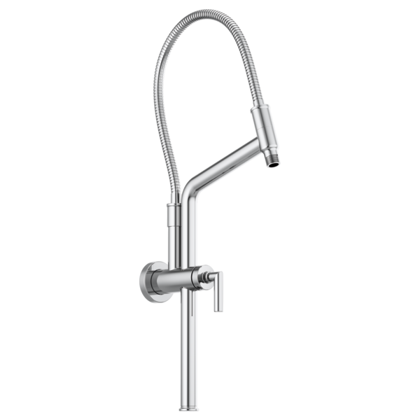 Brizo 81892 Essential Shower 10 7/16" Linear Round Slide Bar Shower Arm and Flange