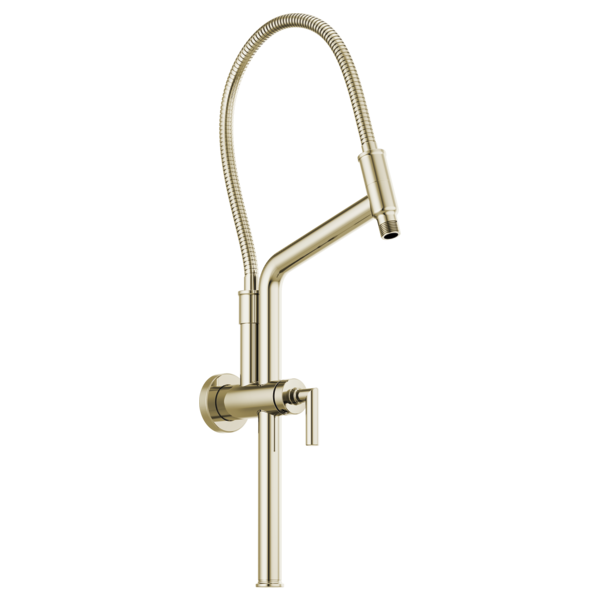 Brizo 81892 Essential Shower 10 7/16" Linear Round Slide Bar Shower Arm and Flange