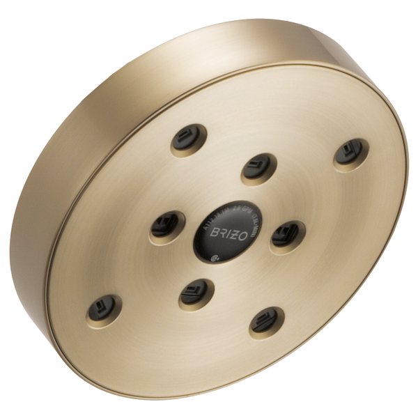 Brizo 87375 Essential Shower 5" Linear Round H2O Kinetic Single Function Wall Mount Showerhead